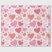 Valentijnsdag Hearts Cadeaupapier (Vlak)