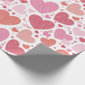 Valentijnsdag Hearts Cadeaupapier (Hoek)