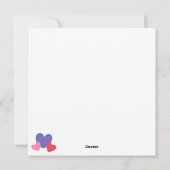 Valentijnsdag Hearts Feestdagenkaart (Achterkant)