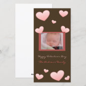 Valentijnsdag Hearts-fotokaart Feestdagenkaart (Voorkant / Achterkant)