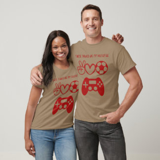 Valentijnsdag Hearts Gaming, Football T-shirt
