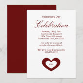 Valentijnsdag Hearts Kaart (Voorkant / Achterkant)