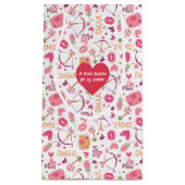 Valentijnsdag Hearts & Kisses Gift Bag Klein Cadeauzakje (Voorkant)