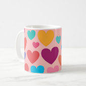 Valentijnsdag Hearts Koffiemok (Voorkant links)