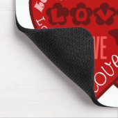 Valentijnsdag Hearts & Love Mousepad (2) Muismat (Hoek)