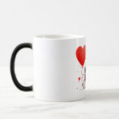 Valentijnsdag Hearts Magische Mok (Links)