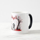 Valentijnsdag Hearts Magische Mok (Voorkant rechts)