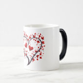 Valentijnsdag Hearts Magische Mok (Voorkant rechts)