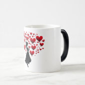 Valentijnsdag Hearts Magische Mok (Voorkant rechts)