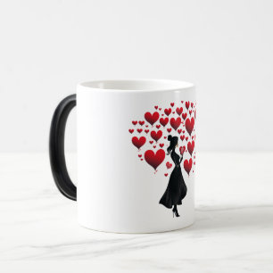 Valentijnsdag Hearts Magische Mok