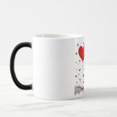 Valentijnsdag Hearts Magische Mok (Links)