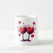 Valentijnsdag Hearts Magische Mok (Center)