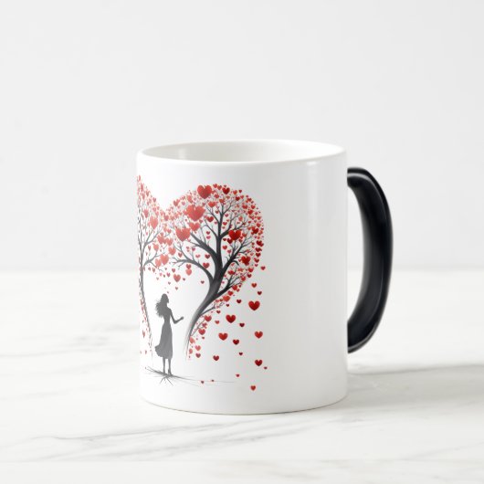 Valentijnsdag Hearts Magische Mok (Voorkant rechts)