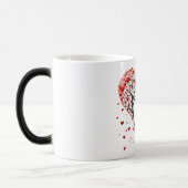 Valentijnsdag Hearts Magische Mok (Links)