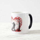 Valentijnsdag Hearts Magische Mok (Voorkant rechts)