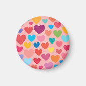 Valentijnsdag Hearts Magneet (Voorkant)