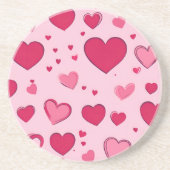 Valentijnsdag Hearts Onderzetter 01 (Voorkant)