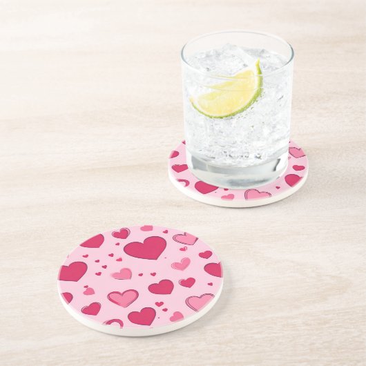 Valentijnsdag Hearts Onderzetter 01 (Zijkant)