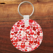 Valentijnsdag Hearts Patroon Sleutelhanger (Voorkant)