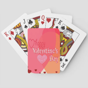 Valentijnsdag Hearts Pokerkaarten