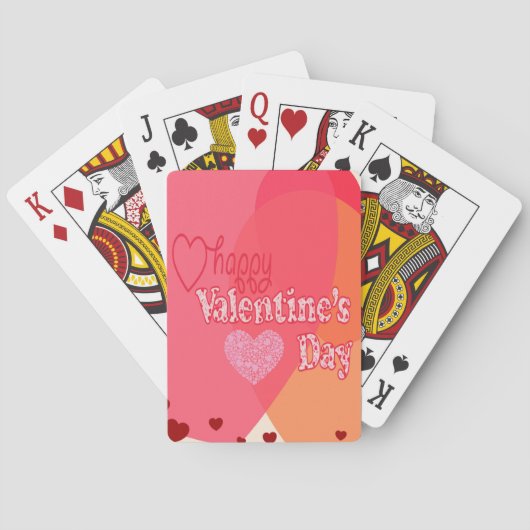 Valentijnsdag Hearts Pokerkaarten (Achterkant)