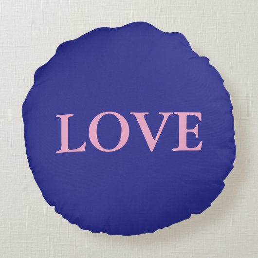 Valentijnsdag Hearts Rond Kussen (Achterkant)