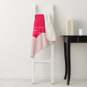 Valentijnsdag Hearts Roze Sherpa Deken (In situ)