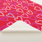 Valentijnsdag Hearts Sherpa Deken (3/4)