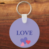 Valentijnsdag Hearts Sleutelhanger (Achterkant)