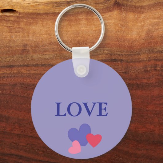 Valentijnsdag Hearts Sleutelhanger (Achterkant)