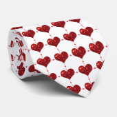 Valentijnsdag Hearts-stropdas Stropdas (Opgerold)