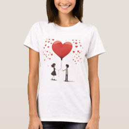 Valentijnsdag Hearts T-shirt