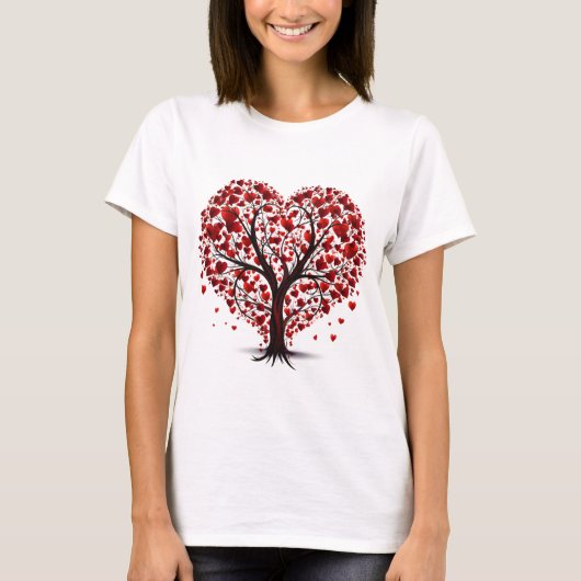 Valentijnsdag Hearts T-shirt (Voorkant)