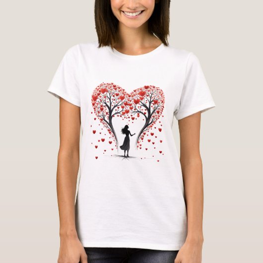 Valentijnsdag Hearts T-shirt (Voorkant)