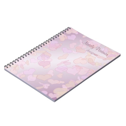 Valentijnsdag. Hearts. Tekst. Notitieboek (Linkerzijde)