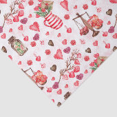 Valentijnsdag Hearts Tissuepapier (Detail)