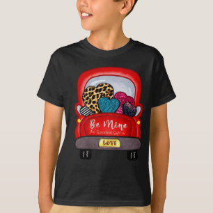 Valentijnsdag Hearts Tree paar kabouters en rode T T-shirt