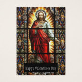 Valentijnsdag Heilige Kaarten Heilig Hart van Jezu Visitekaartje (Voorkant)