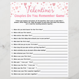 Valentijnsdag Herinner je je het spel