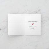 Valentijnsdag Het Begon Alles Hart In Pot Monogram Feestdagen Kaart (Binnen)