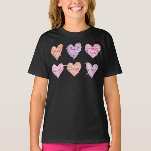 Valentijnsdag Het hart stimuleren T-shirt (Voorkant)