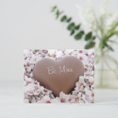 Valentijnsdag: Het Hart van de zoete Chocolade Feestdagenkaart (Staand voorkant)