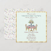 Valentijnsdag High Tea Party (Voorkant / Achterkant)