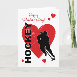 Valentijnsdag Hockey Hearts (vrouw) Feestdagen Kaart