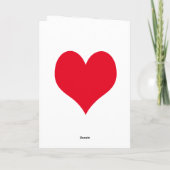 Valentijnsdag Holiday Kaart (Achterkant)