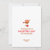 Valentijnsdag Holiday Kaart Cute Bird Flying (Voorkant)