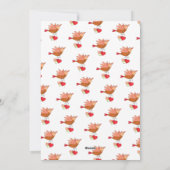 Valentijnsdag Holiday Kaart Cute Bird Flying (Achterkant)