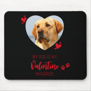 Valentijnsdag Hond Liefhebber Aangepast Hart Huisd Muismat