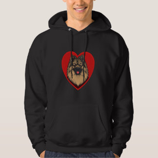 Valentijnsdag Hondenhart Hoodie