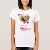 Valentijnsdag Hondenliefhebber Custom Heart Pet Fo T-shirt (Voorkant)